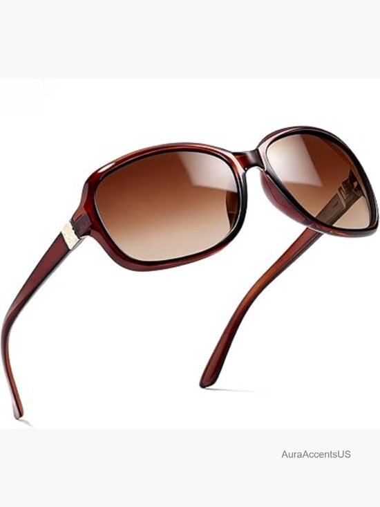 Vintage Square Wraparound Sunglasses UV400 Polarized Protection main image 5